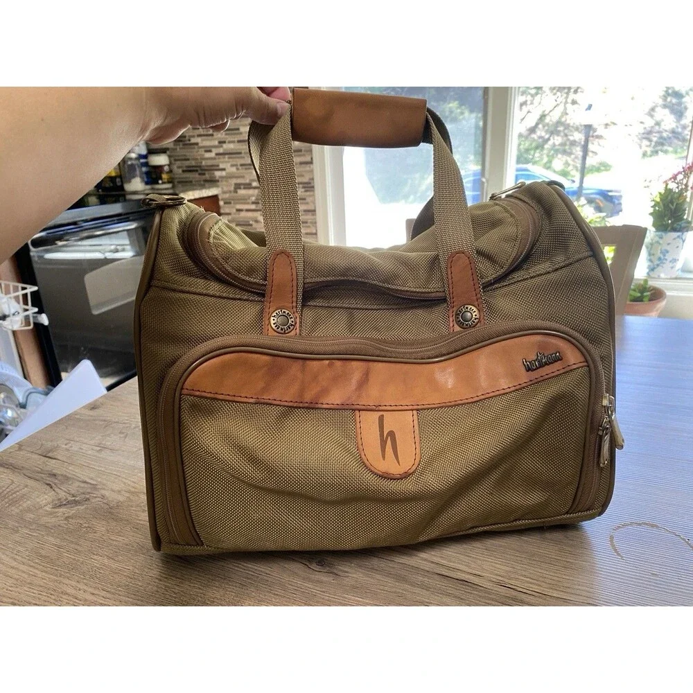 Hartmann Intensity Collection Dopp Kit Ballistic Nylon Leather Trim Toiletry Bag